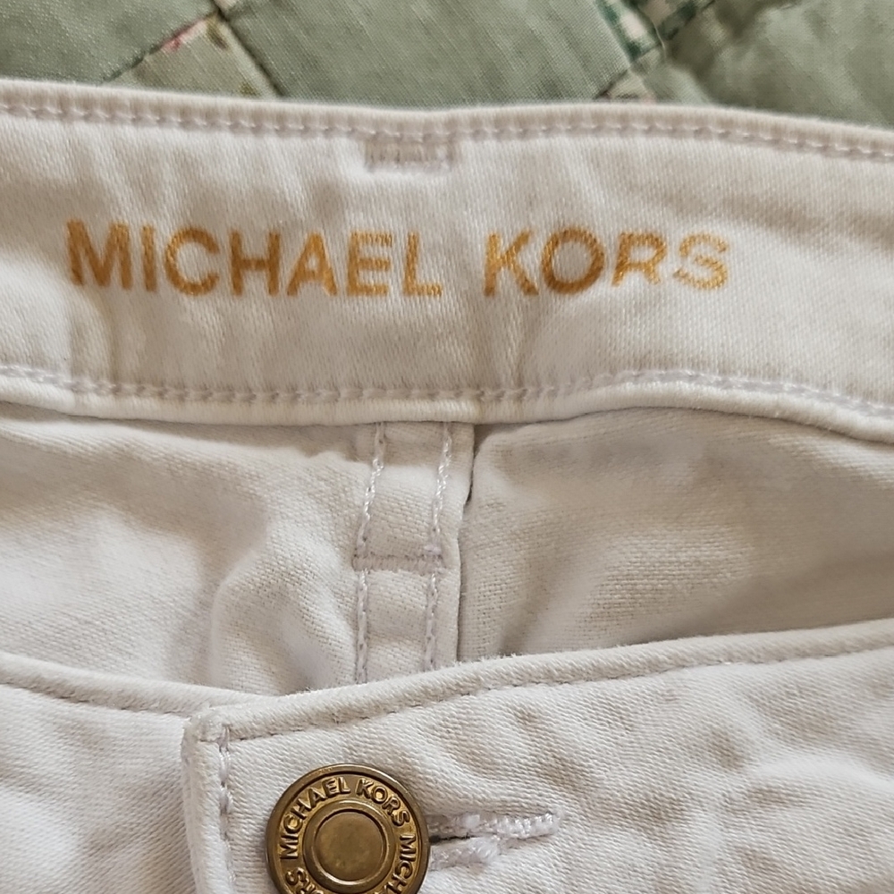 Michael Kors Izzy Skinny White Jeans - Picture 4 of 10